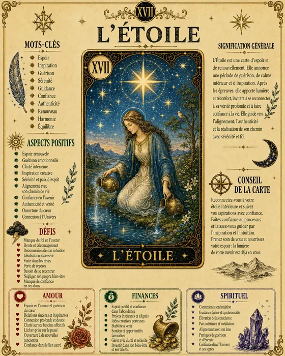 Page du guide consacrée à la carte L'Étoile