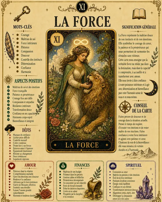 Page du guide consacrée à la carte La Force